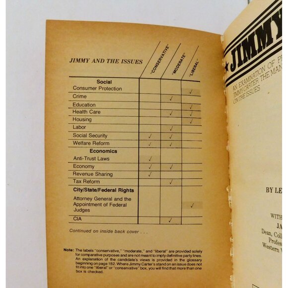 Jimmy Who by Leslie Wheeler 1976 President Jimmy Carter Paperback - Picture 3 of 6